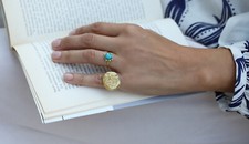 DANAI GIANNELLI CONSTANTINATO Ring Gold Plated Gr.54 NEU OVP