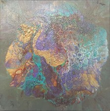 ORIGINAL Acrylbild Fluid