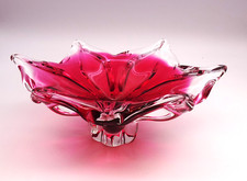 schöne Glasschale -  Bohemia