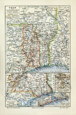 Togo historische Landkarte