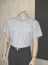 Bundeswehr Diensthemd BW Freizeithemd, Hemd,  Uniformhemd kurzarm Hellgrau Neu