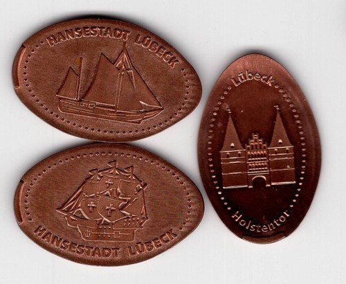 Elongated coin hansestadt - elongated,