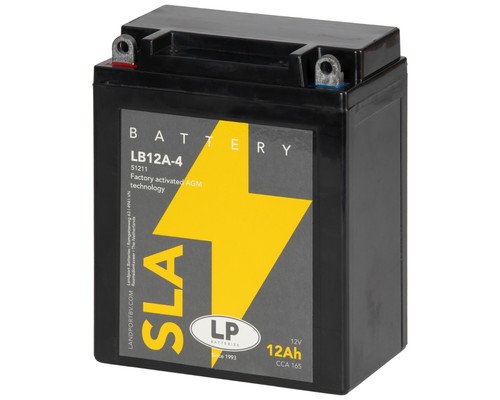 Agm motorradbatterie yb12a - agm, yb12a-a