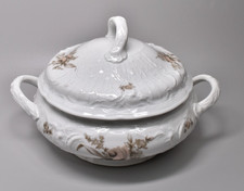 Schöne ROSENTHAL China Elfenbein Rose Sanssouci Suppenterrine mit Deckel