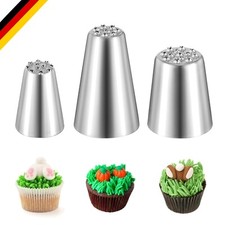 Edelstahl Spritztüllen Set 3