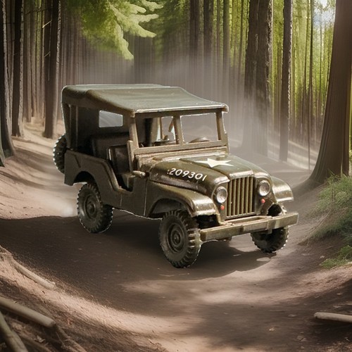 Roco willys jeep - h0,