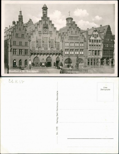 Ansichtskarte frankfurt - ansichtskarte,