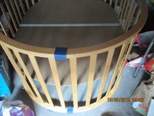 Laufgitter Laufstall höhenverstellbar Einlage mit Rollen Oval in ein guten zu s 