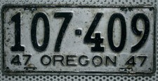 Oregon Nummernschild USA