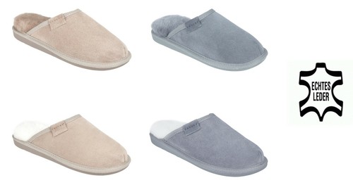 Damen pantoffeln echtes - pantoffeln, leder