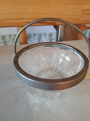 Vintage glasschale körbchen - vintage,