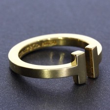 Wert 2.600,- Tiffany T Square Ring Gelbgold 750 18 Karat xxyy-d