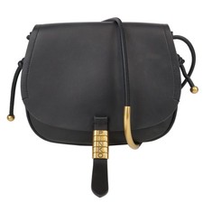 Pinko Damen Tasche Umhängetasche Schwarz Leder Ledertasche Crossbody Bag Mittel