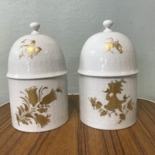 2er Set Dosen Rosenthal Romanze Porzellan Gold vergoldet Blumen Björn Wiinblad