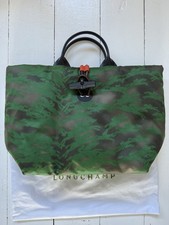 Longchamp Special Edition Tote Bag, new, with iconic logo horserider allover