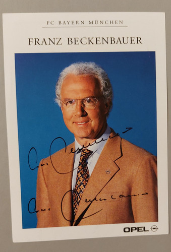 Franz beckenbauer signiert - beckenbauer,