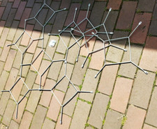 IKEA 9tlg.Metall-Dekoration (ob Niro?)z.Ineinanderschrauben f. Bilder/Raumteiler