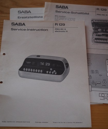 Serviceunterlagen saba pro - f.,