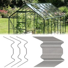 100x Gewächshausklammern Edelstahl Gewächshaus Klammern Clips Gewächshausclips