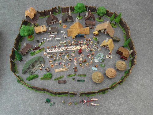 Asterix dorf miniaturen - asterix,
