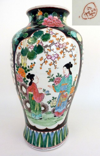 Asiatische vase bemalte - vase,