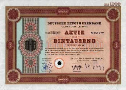 Hypothekenbank dhb bank 1972 - hypothekenbank,