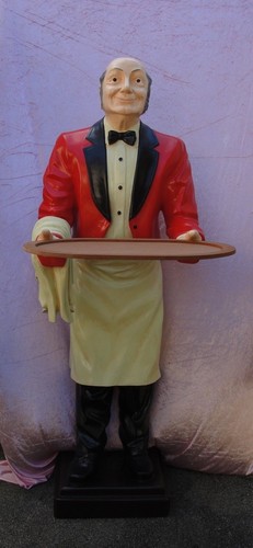 Kellner butler figur skulptur - kellner,
