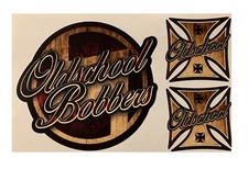 3x Oldschool Aufkleber Bobber