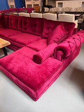 Sofa Destenzano mit Ottomane, Couch, Big Couch, Steppung , Ottomane beidseitig