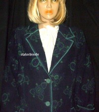 Mantel jacke stickerei - ,