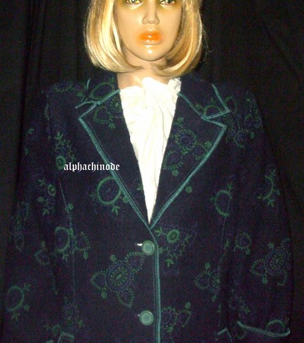 Mantel jacke stickerei - ,