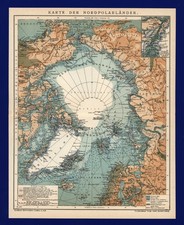 Landkarte 1902 - Polarländer