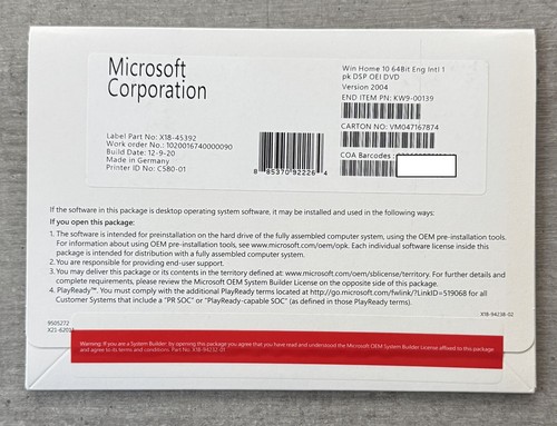 Windows home oem sb - windows, oem/sb