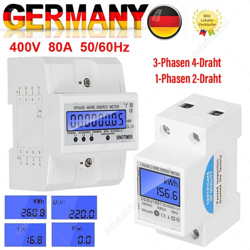 Lcd drehstromzähler - lcd,