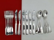 WMF Saturn versilbert 6 Personen Tafelbesteck Messer Gabel Löffel 90er Silber 