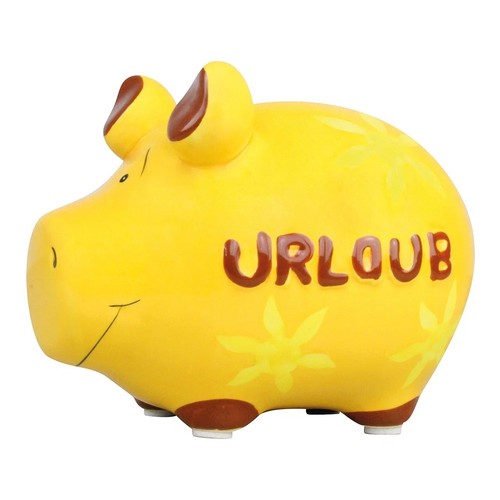 Sparschwein urlaub keramik - sparschwein, 'urlaub'