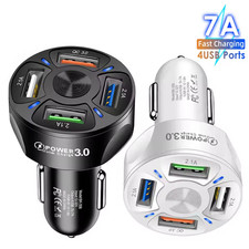 4-Port-Auto-USB-Ladegerät 7A