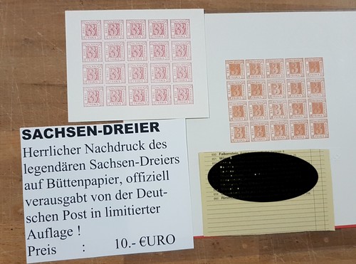 Sachsen dreier nachdruck - sachsen-dreier,