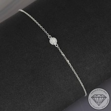 Wert 650 € Solitär Brillant Armband 750 18 Karat Weiß Gold