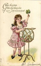 (71183) Neujahr - Prägekarte