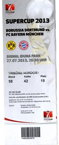 Dp13 ticket supercup borussia - dp13,