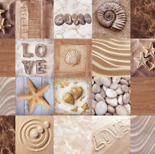 PVC Tischdecke NEPTUN braun Wachstuch Maritim Breite & Länge wählbar abwaschbar