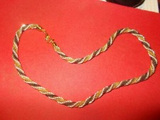 3 farbige Damen Halskette gedreht 45 cm  Neu