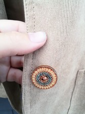 Damen Hippie Blazer braun Cord