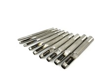 Locheisen Lochpfeifen Stanzeisen Satz 9-tlg 2,5-10 Lochstanzer Leder Locher Ösen