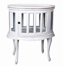 Teevitrine Mahagoni Weiss