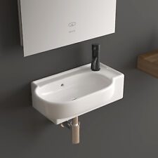 Alpenberger Keramik Waschbecken Waschtisch Handwaschbecken mit Überlauf Gäste WC