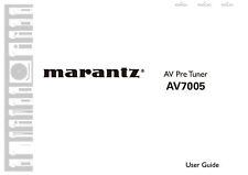 Bedienungsanleitung-Operating Instructions für Marantz AV 7005 