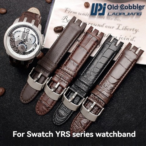 Curved leather watch - leather, for