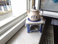 Duftlampe Kachelofen aus Keramik, Nostalgie Duftstövchen